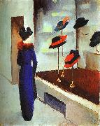 August Macke Milliner's Shop oil painting on canvas